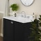 Flash Furniture Haven 36 Inch Bathroom Vanity w/Sink, Storage Cabinet w/Soft Close Doors and Bottom Drawer, Black FS-BN-4-36-KD-BK-GG - alternate 7